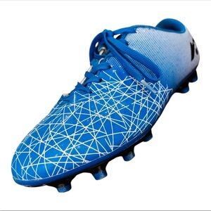 Blue & White Athletic Indoor & Outdoor Youth (Boy’s) Soccer Cleats Size Youth 8